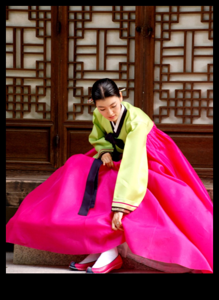 Hanbok Harmony: Sanatta Geleneksel Kore Giysileri