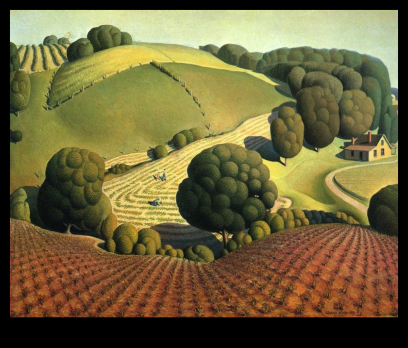 Bölgeselcilik Işıltısı: Grant Wood ve Thomas Hart Benton'ın Sanatı